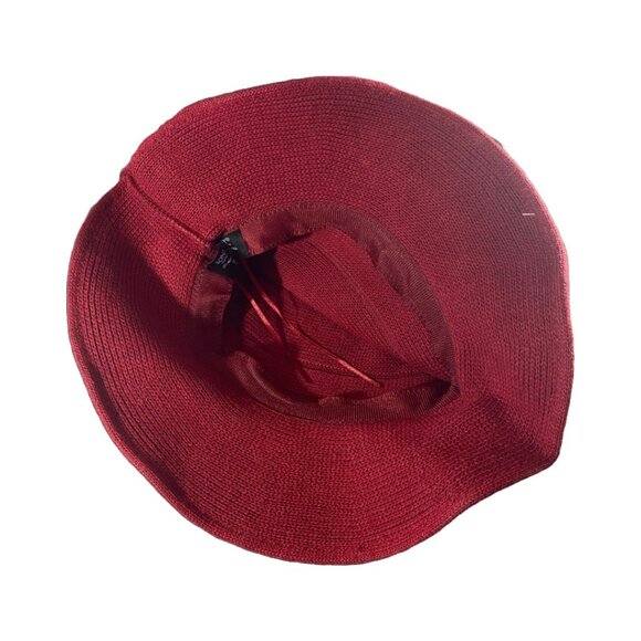 Modern Witch Hat NWT Deep Red + Moon Hair Clip Silvertone w/Stone Pendant NWOT - Picture 9 of 16